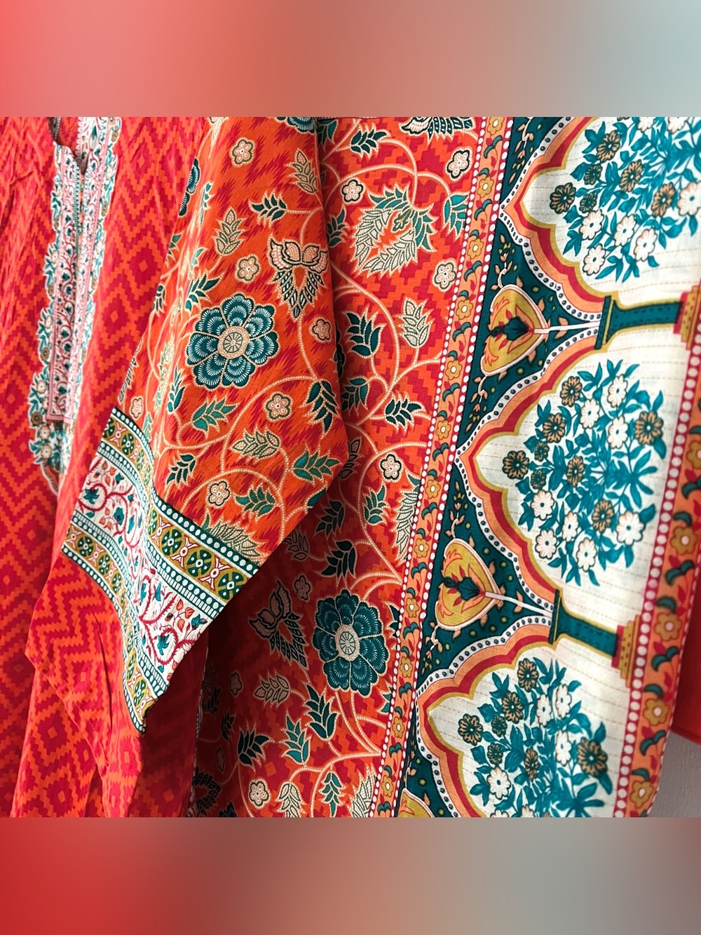 NEW Floral Print Lawn Shalwar Kameez - Picture 8 of 12